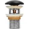 Донный клапан Iddis Optima Home OPHBM0Wi88 click-clack Черный матовый