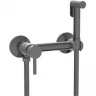 Гигиенический душ со смесителем RGW Shower Panels SP-215-Gr 581408215-11 Серый брашированный латунь на стену