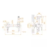 Гигиенический душ со смесителем RGW Shower Panels SP-215-Gr 581408215-11 Серый брашированный латунь на стену