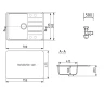 Кухонная мойка Ulgran Quartz Prima 780-09 Асфальт