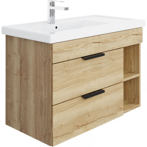 Тумба под раковину Onika Легран 80.13 108047 подвесная Дуб галифакс МДФ / ЛДСП