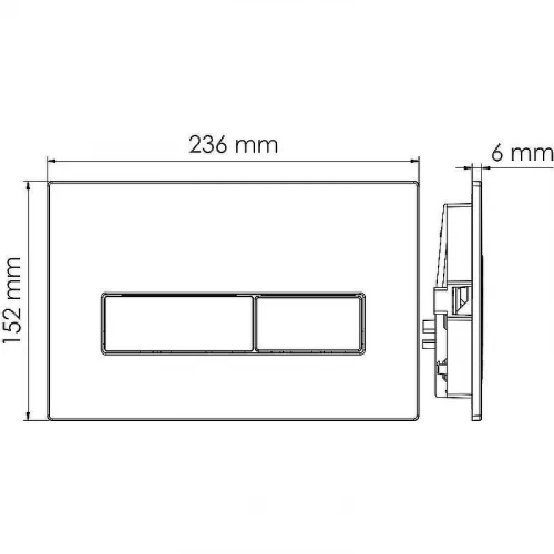 Инсталляция WasserKRAFT Alme 15TLT.010.ME.WM03 для унитаза с Белой матовой клавишей смыва