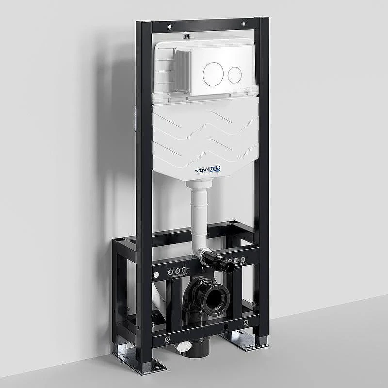 Инсталляция WasserKRAFT Dill 61TLT.010.ME.WH02 для унитаза с Белой клавишей смыва