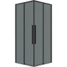Душевой уголок Grossman Galaxy 70х70 300.K33.01.7070.21.10 профиль Черный матовый стекло тонированное