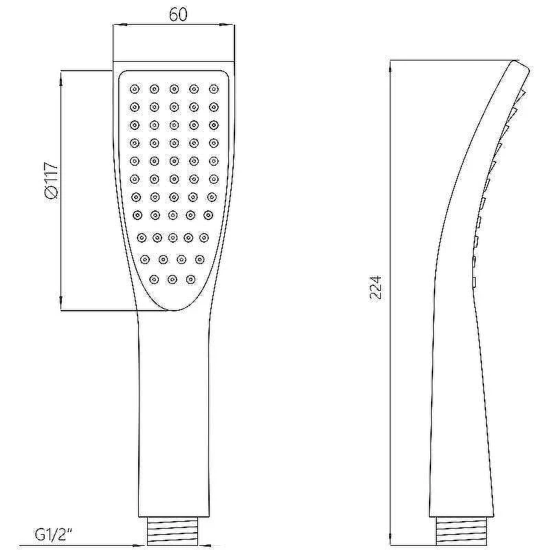 Ручной душ Melodia della vita Standard MKP20535 Хром