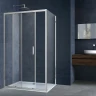Душевой уголок Vincea Alpha 110x80 VSR-3AL8011CL профиль Хром стекло прозрачное