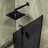 Шторка на ванну Maybah Glass MGV-252-6у 300x1400 в узком профиле Черный стекло графитовое