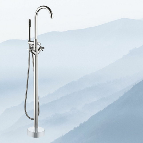 Смеситель для ванны Swedbe Spira 4002 Хром латунь на пол