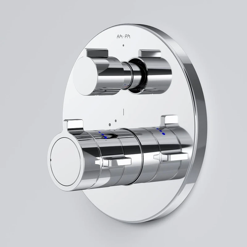 Смеситель для душа AM.PM X-Joy F85A95600 с термостатом Хром латунь встраиваемый