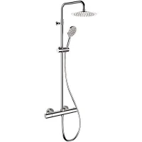 Душевая система Remer Elegance EQ32A8MPUFM30 с термостатом Хром латунь на стену