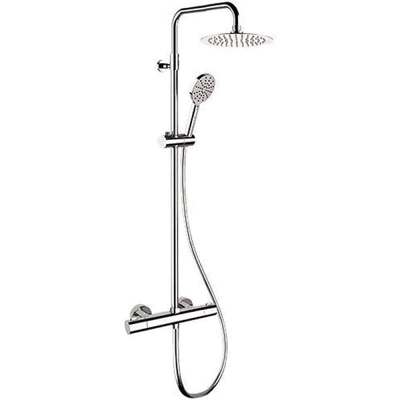 Душевая система Remer Elegance EQ32A8MPUFM30 с термостатом Хром латунь на стену