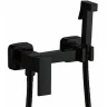 Гигиенический душ со смесителем Haiba HB5513-7 Черный матовый латунь на стену