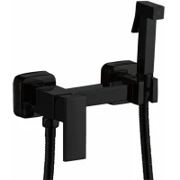 Гигиенический душ со смесителем Haiba HB5513-7 Черный матовый латунь на стену