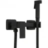 Гигиенический душ со смесителем Haiba HB5513-7 Черный матовый латунь на стену