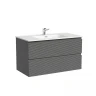 Тумба под раковину Sancos Folk 90 FL90GS подвесная Grey soft