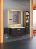 Тумба с раковиной Uperwood Modul 80 393020551 подвесная цвет Черный матовый