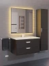 Тумба с раковиной Uperwood Modul 80 393020551 подвесная цвет Черный матовый
