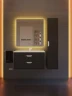 Тумба с раковиной Uperwood Modul 80 393020551 подвесная цвет Черный матовый