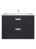 Тумба с раковиной Uperwood Modul 80 393020551 подвесная цвет Черный матовый
