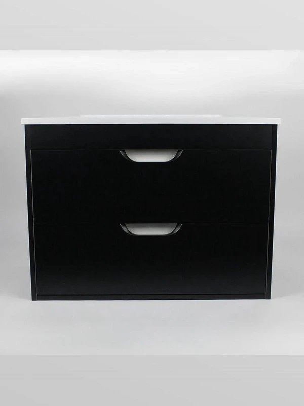 Тумба с раковиной Uperwood Modul 80 393020551 подвесная цвет Черный матовый