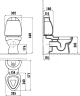 Унитаз компакт Creavit Cocuk CK310-11CB00E-FF00+KC0802.01.1000E Белый с декором с сиденьем без бачка фарфор напольный