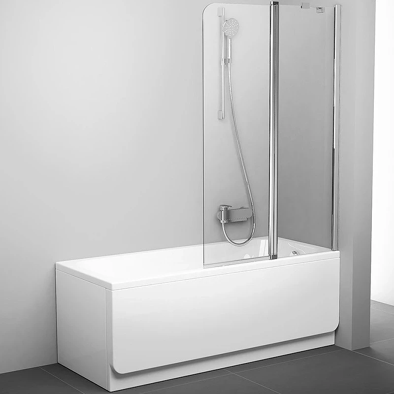 Шторка на ванну Ravak Chrome CVS2-100 R 7QRA0C00Z1 профиль Хром стекло Transparent