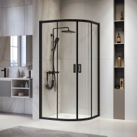 Душевой уголок RGW Passage PA-52B 80x80 03085288-14 профиль Черный стекло прозрачное