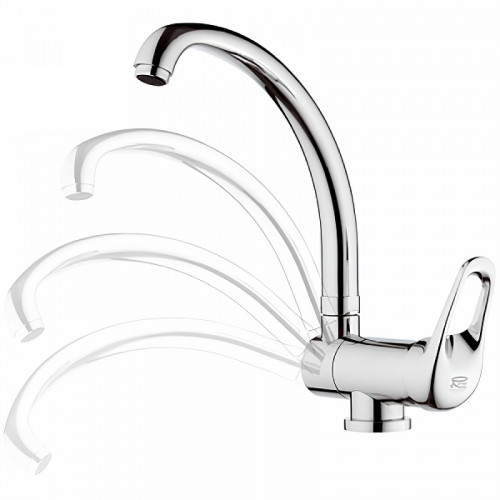 Смеситель для кухни Remer Kiss K42R Хром латунь