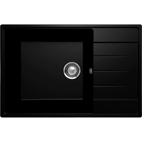 Кухонная мойка Ulgran Quartz Prima 760-07 Уголь искусственный камень (литьевой мрамор) встраиваемый