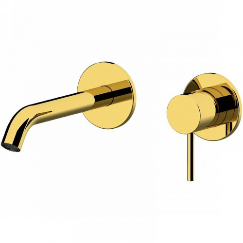 Смеситель для раковины Remer X-Style X15PDO Золото латунь встраиваемый