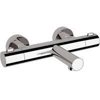 Смеситель для ванны Remer Elegance EQ05 с термостатом Хром латунь на стену