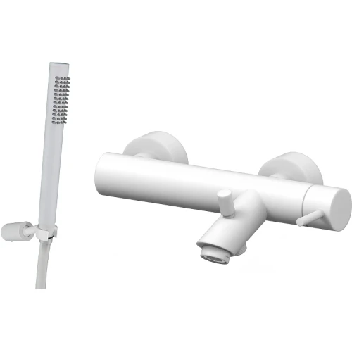 Смеситель для ванны Paffoni Light LIG023BO Белый на стену