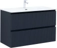 Тумба с раковиной Aquanet Джейн 100 332537 подвесная цвет Маренго