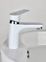 Смеситель для раковины Viko V-4141 Хром Белый латунь