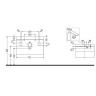 Тумба с раковиной Duravit Happy D.2 Plus 80 HP4637O8080 подвесная цвет Графит матовый