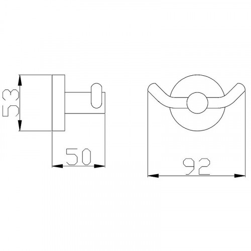 Двойной крючок Rav Slezak Colorado COA0102MGK Серый металлик крацованный