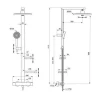 Душевая система Ideal Standard Alu+ BD583XG с термостатом цвет Черный