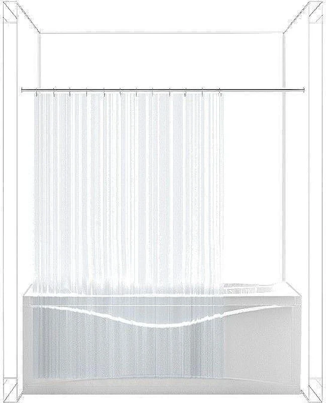 Карниз для ванны Aquanet 190 158951 цвет Хром