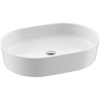 Раковина-чаша Ravak Moon 2 56 XJN01300002 Белая искусственный камень (литьевой мрамор) накладная