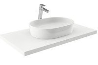 Раковина-чаша Ravak Moon 2 56 XJN01300002 Белая искусственный камень (литьевой мрамор) накладная