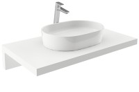 Раковина-чаша Ravak Moon 2 56 XJN01300002 Белая искусственный камень (литьевой мрамор) накладная