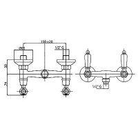 Смеситель для душа Cezares First FIRST-DS-03/24-Bi