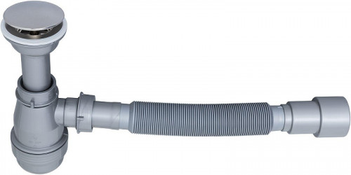 Сифон для раковины Aquanet 312687 цвет Хром