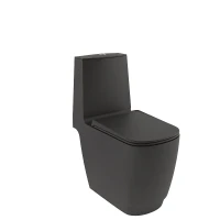 Унитаз-компакт Kludi Resa S 27WCB0239 цвет Черный матовый без бачка и сиденья