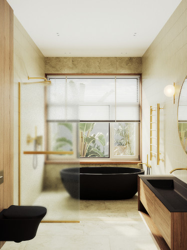 Душевая перегородка Maybah Glass MGD-731-3у 790x1950 в узком профиле Золото стекло сатиновое