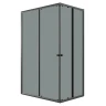Душевой уголок Niagara Eco 120х80 NG-1012-14QT профиль цвет Черный матовый стекло тонированное
