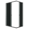 Душевой уголок Niagara Eco 120х80 NG-1012-14QT профиль цвет Черный матовый стекло тонированное