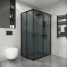 Душевой уголок Niagara Eco 120х80 NG-1012-14QT профиль цвет Черный матовый стекло тонированное