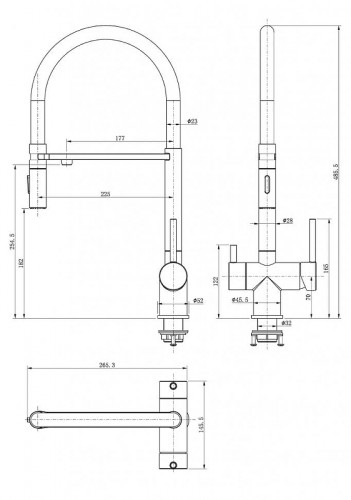 Смеситель для кухни FILARETE Roun FL3020NK цвет Никель