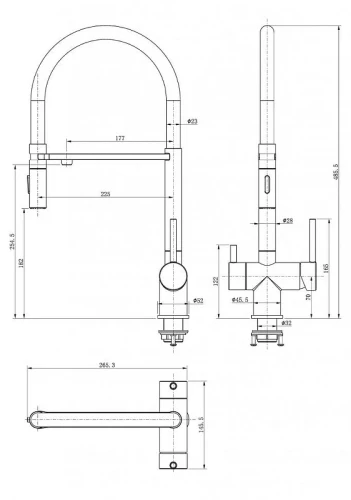 Смеситель для кухни FILARETE Roun FL3020NK цвет Никель